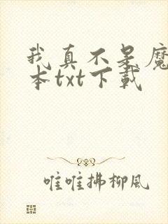 我真不是魔神全本txt下载