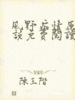 风野痴情原著小说免费阅读