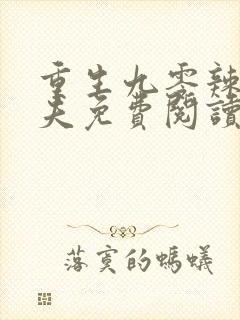 重生九零辣妻追夫免费阅读
