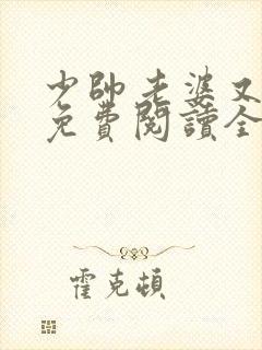 少帅老婆又跑了免费阅读全文