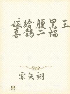 嫁给腹黑王爷后喜鹊二福