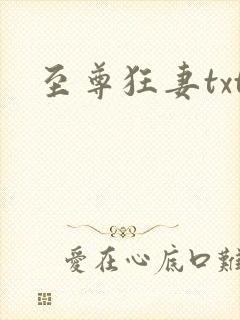 至尊狂妻txt