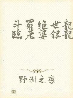 斗罗绝世龙神降临老婆银龙王笔趣阁封面