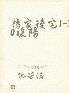 杨家后宅1-20暖阳