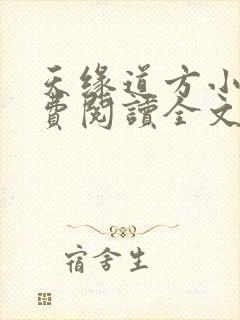 天缘道方小说免费阅读全文