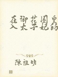 在御花园皇上进入太子妃的小说