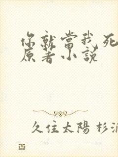 你就当我死了吧原著小说