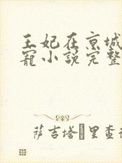 王妃在京城当团宠小说完整