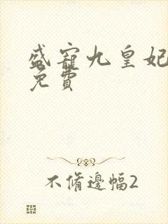 盛宠九皇妃小说免费封面