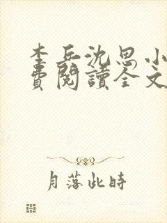 李兵沈思小说免费阅读全文封面