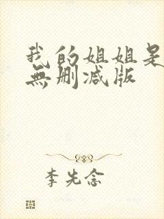 我的姐姐是超模无删减版封面