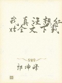 我真没想红啊txt全文下载