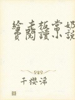 给老板当奶妈免费阅读小说封面