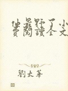 他最野了小说免费阅读全文