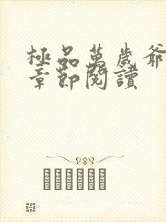 极品万岁爷最新章节阅读
