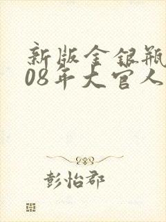 新版金银瓶2008年大官人封面