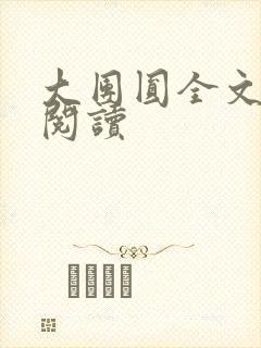 大团圆全文完整阅读封面