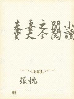 夫妻之间小说免费大全阅读
