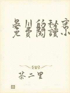 晏川的秘密全文免费阅读小说封面