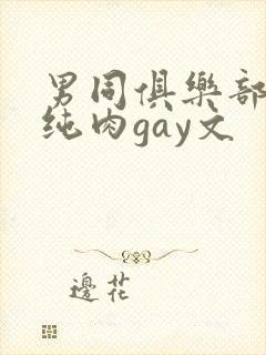 男同俱乐部高h纯肉gay文