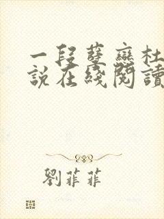 一段孽恋杜磊小说在线阅读