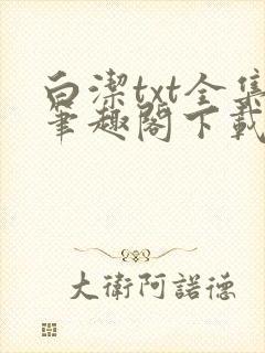 白洁txt全集笔趣阁下载