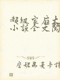 超级家庭大杂烩小说全文阅读封面