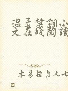 温柔禁锢小说全文在线阅读