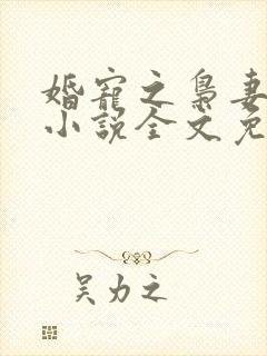 婚宠之枭妻霸爱小说全文免费阅读封面