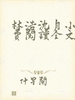 林浩沈月小说免费阅读全文