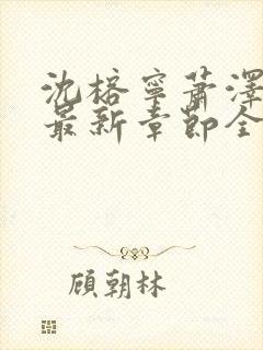 沈榕宁萧泽小说最新章节全文阅读