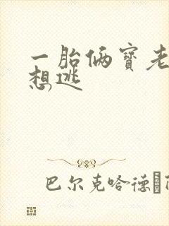 一胎俩宝老婆别想逃