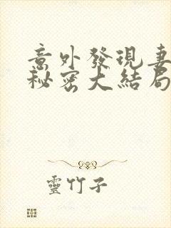 意外发现妻子的秘密大结局