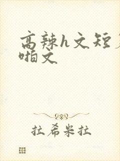 高辣h文短篇啪啪文