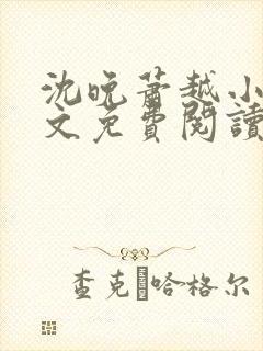 沈晚萧越小说全文免费阅读