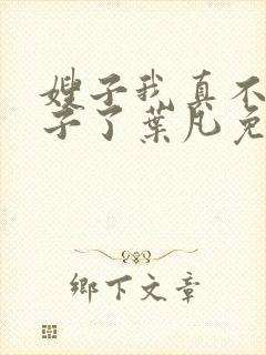 嫂子我真不是傻子了叶凡免费阅读封面