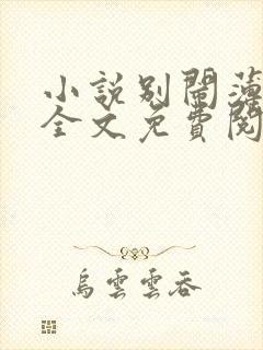 小说别闹薄先生全文免费阅读完整版