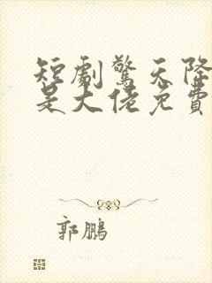 短剧惊天降老公是大佬免费观看封面