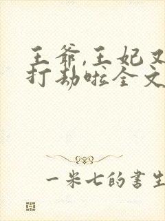 王爷,王妃又去打劫啦全文免费阅读