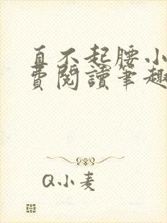 直不起腰小说免费阅读笔趣阁无弹窗