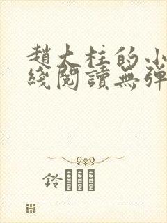 赵大柱的小说在线阅读无弹窗封面