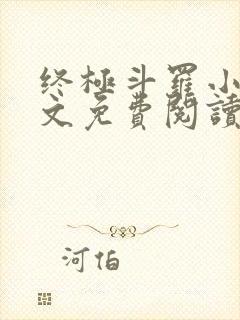 终极斗罗小说全文免费阅读无弹窗