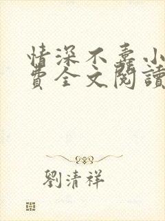 情深不寿小说免费全文阅读封面