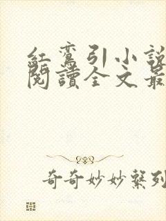 红鸾引小说免费阅读全文最新章节