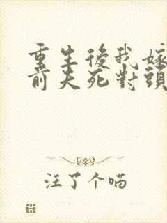 重生后我嫁给了前夫死对头小说