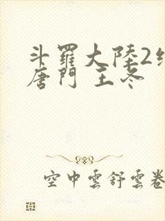 斗罗大陆2绝世唐门 王冬