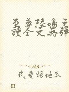 至尊陆鸣免费阅读全文无弹窗封面