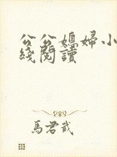公公媳妇小说在线阅读