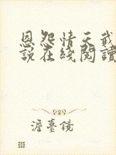 恩怨情天武侠小说在线阅读全文封面