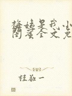 梅姨是我小妈的闺蜜全文免费阅读